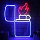 Lighter Lighting Cigarette  Neon Sign