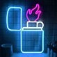 Lighter Lighting Cigarette  Neon Sign