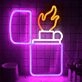 Lighter Lighting Cigarette  Neon Sign