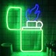 Lighter Lighting Cigarette  Neon Sign