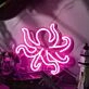 Tusked Five-Claw Octopus Neon Sign