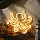 Tusked Five-Claw Octopus Neon Sign