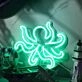 Tusked Five-Claw Octopus Neon Sign