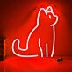 Adorable Cat Neon Sign
