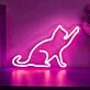 Playful Cat Neon Sign