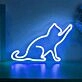 Playful Cat Neon Sign