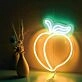 Juicy Peach Neon Sign
