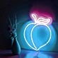 Juicy Peach Neon Sign