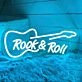Rock & Roll Music Guitar Neon Sign