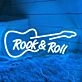 Rock & Roll Music Guitar Neon Sign