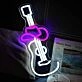 Cowboy Guitar Music Neon Sign