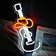 Cowboy Guitar Music Neon Sign
