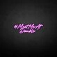 'MEET ME AT DOUBLE' neon sign