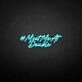 'MEET ME AT DOUBLE' neon sign