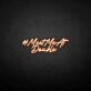 'MEET ME AT DOUBLE' neon sign