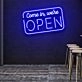 Customize Come In, We're Open Led Neon Sign Inviting and Welcoming Glow