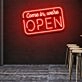 Customize Come In, We're Open Led Neon Sign Inviting and Welcoming Glow