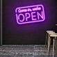 Customize Come In, We're Open Led Neon Sign Inviting and Welcoming Glow