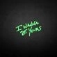 'I wanna be yours' neon sign
