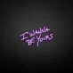 'I wanna be yours' neon sign
