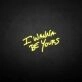 'I wanna be yours' neon sign