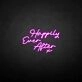 'Happy ever after X' neon sign