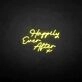 'Happy ever after X' neon sign