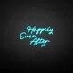 'Happy ever after X' neon sign