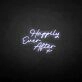 'Happy ever after X' neon sign