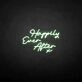 'Happy ever after X' neon sign