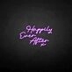 'Happy ever after X' neon sign