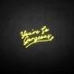 'You're so gergeous' neon sign