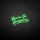 'You're so gergeous' neon sign