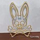 'The skeleton of the rabbit' neon sign