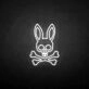 'The skeleton of the rabbit' neon sign
