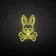 'The skeleton of the rabbit' neon sign