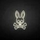 'The skeleton of the rabbit' neon sign