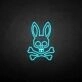 'The skeleton of the rabbit' neon sign