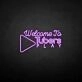 'Welcome to Tubers Play' neon sign