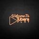 'Welcome to Tubers Play' neon sign