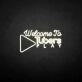 'Welcome to Tubers Play' neon sign