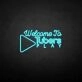 'Welcome to Tubers Play' neon sign