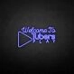 'Welcome to Tubers Play' neon sign