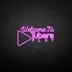'Welcome to Tubers Play' neon sign