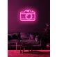 Camera Neon Sign Tribute to Photography and Visual Arts