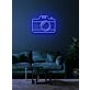 Camera Neon Sign Tribute to Photography and Visual Arts