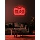 Camera Neon Sign Tribute to Photography and Visual Arts