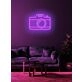 Camera Neon Sign Tribute to Photography and Visual Arts