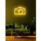 Camera Neon Sign Tribute to Photography and Visual Arts