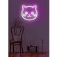 Cat Neon Whimsical Charm for Feline Lovers